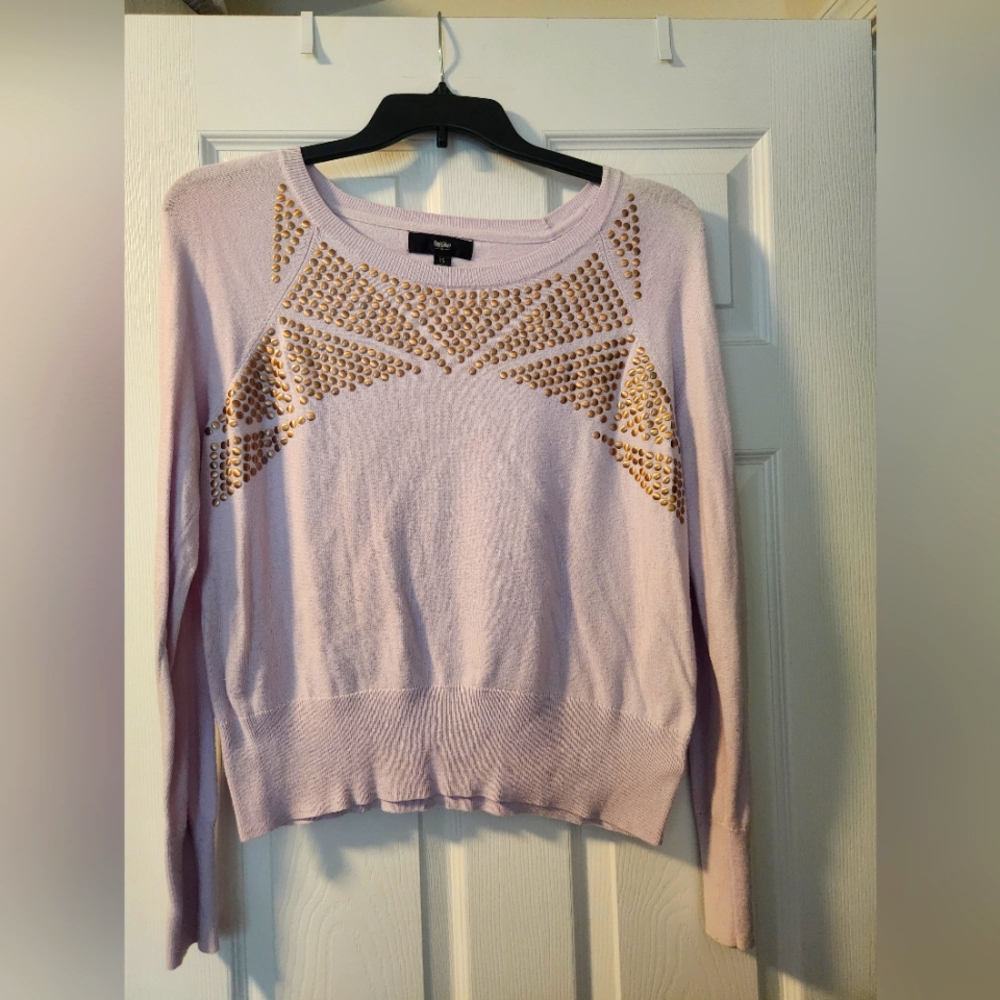 Moschino Lilac Top with Bronze Studs